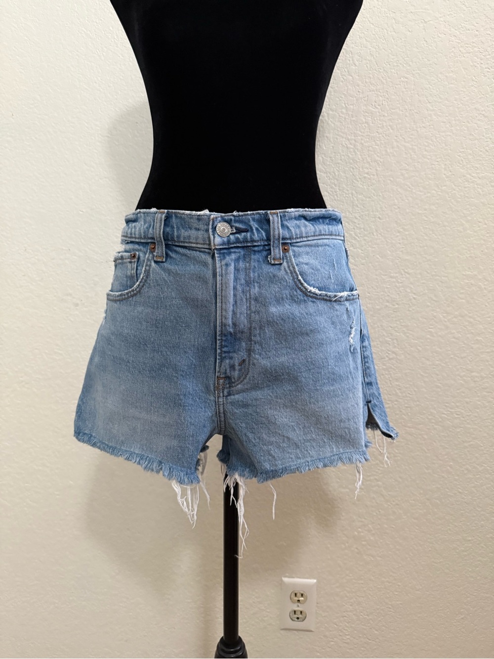 Abercrombie & Fitch Light Blue Denim Jean Shorts